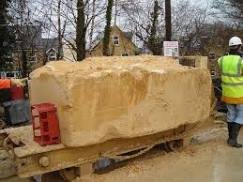 Bathstone, from Hartham (underground) quarry at Corsham